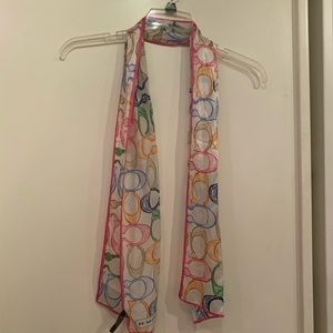 Coach Logo Silk Scarf
